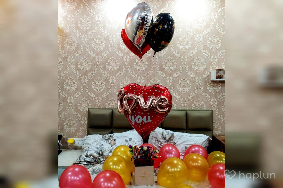 Balloon Bouquet For Love Birthday