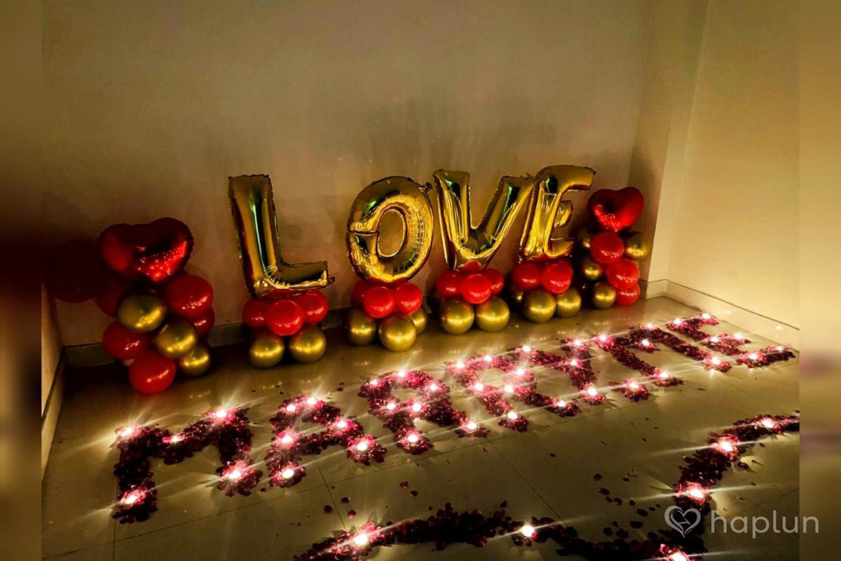 Love  Decoration on Floor