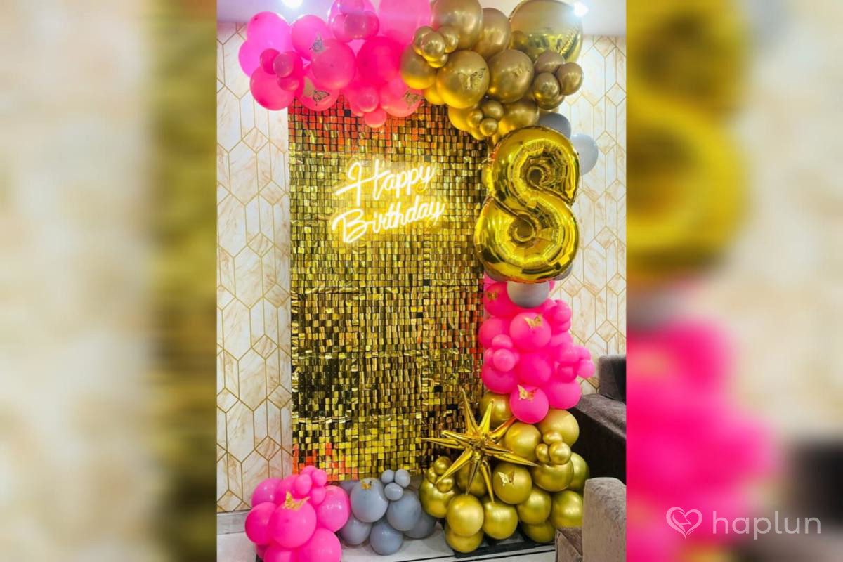 Glitz Golden Sequin Decor