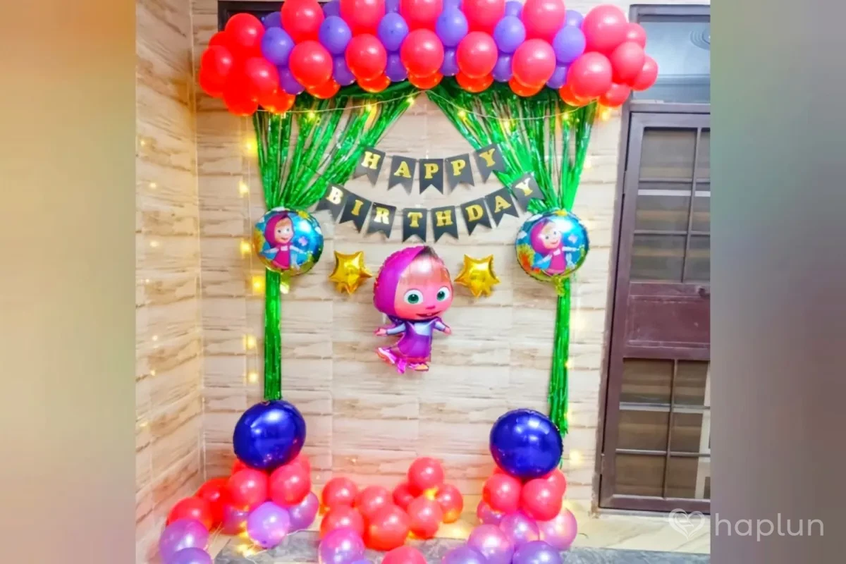 Masha Theme Birthday Decoration