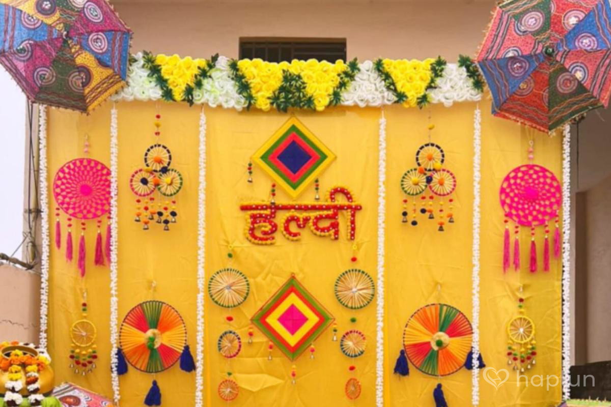 Haldi Decoration Backdrop