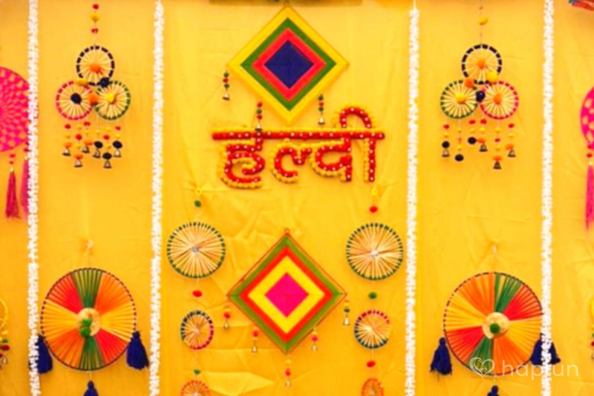 Haldi Decoration Backdrop