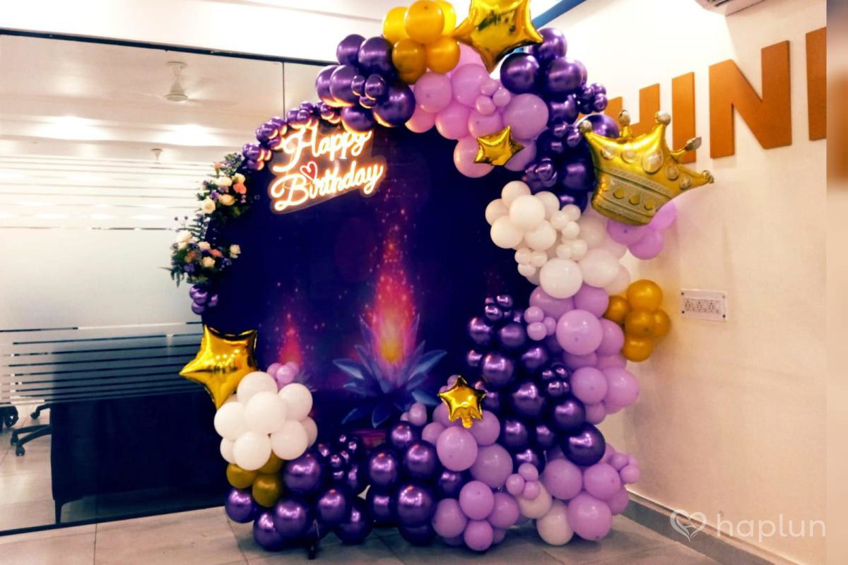Royal Purple Birthday Decor