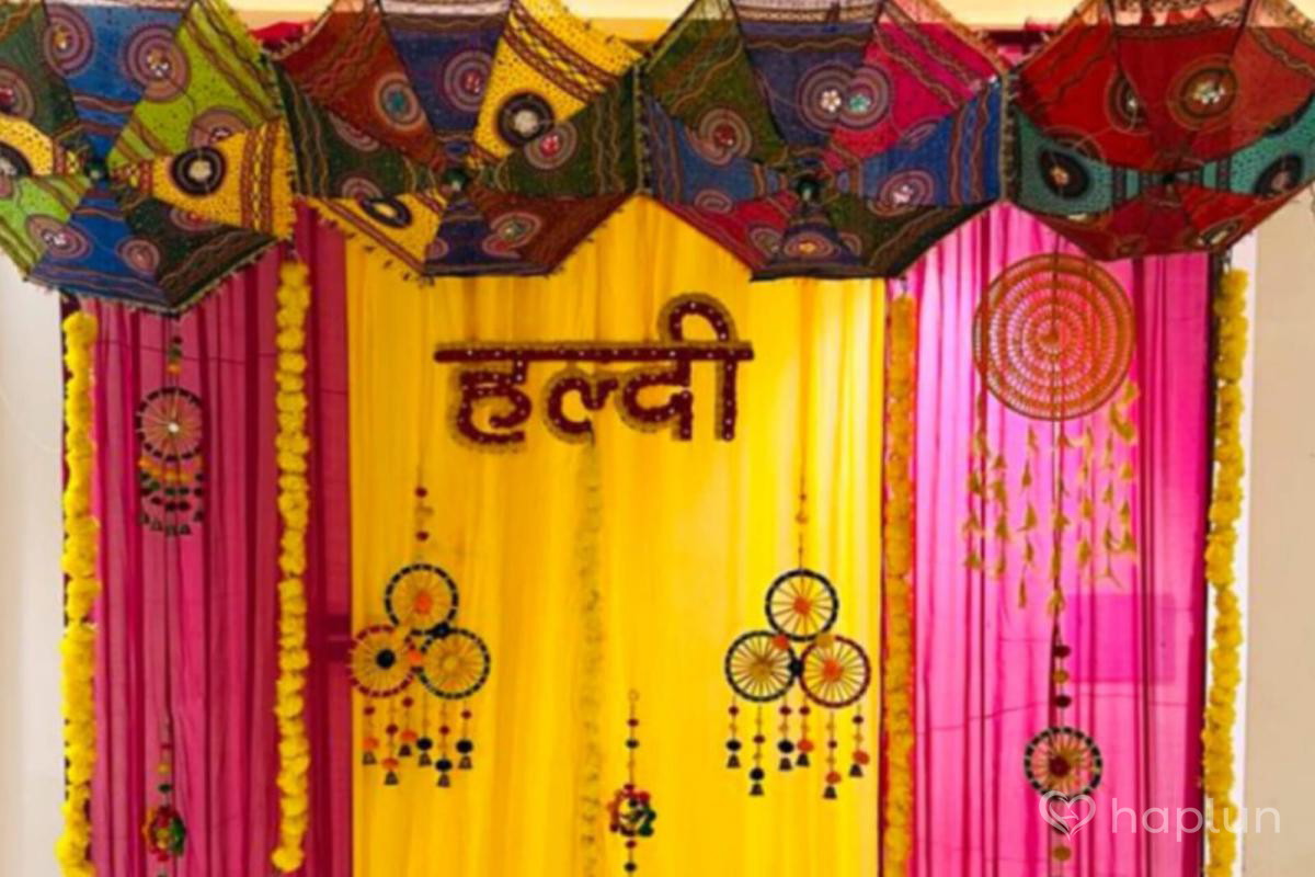 Simple Haldi Decoration