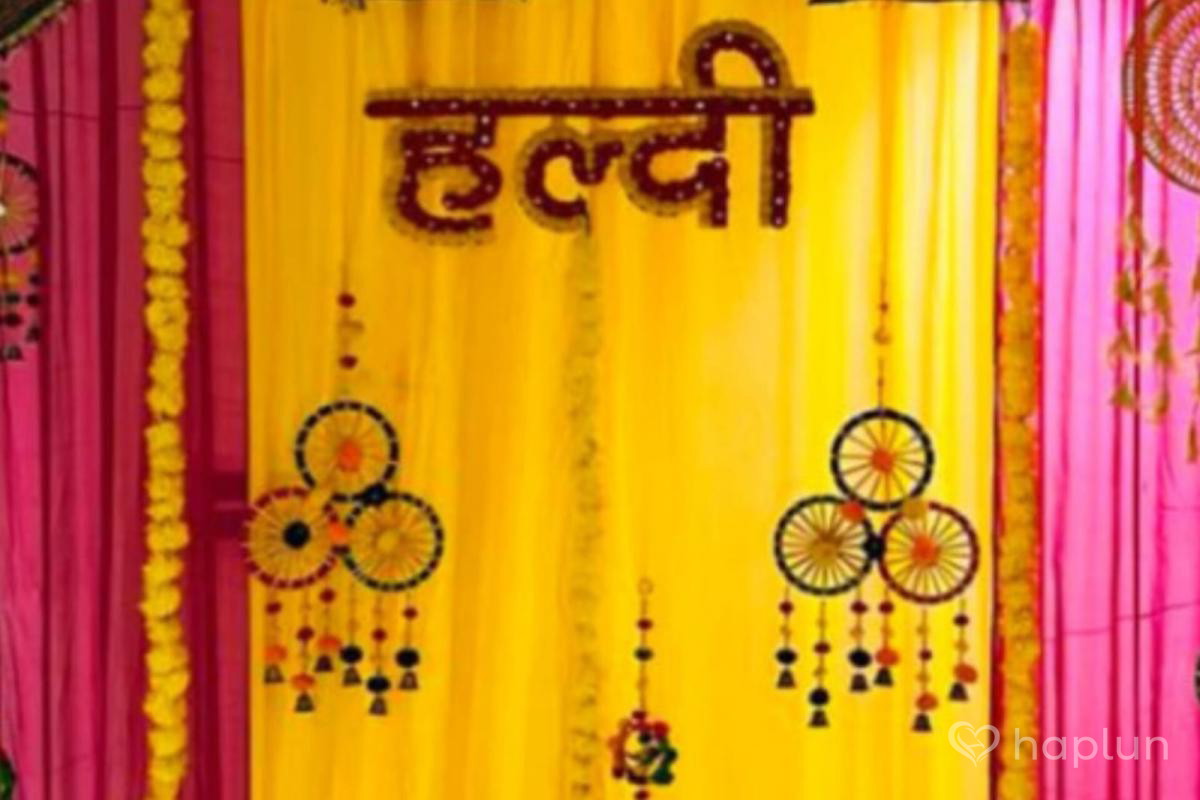 Simple Haldi Decoration
