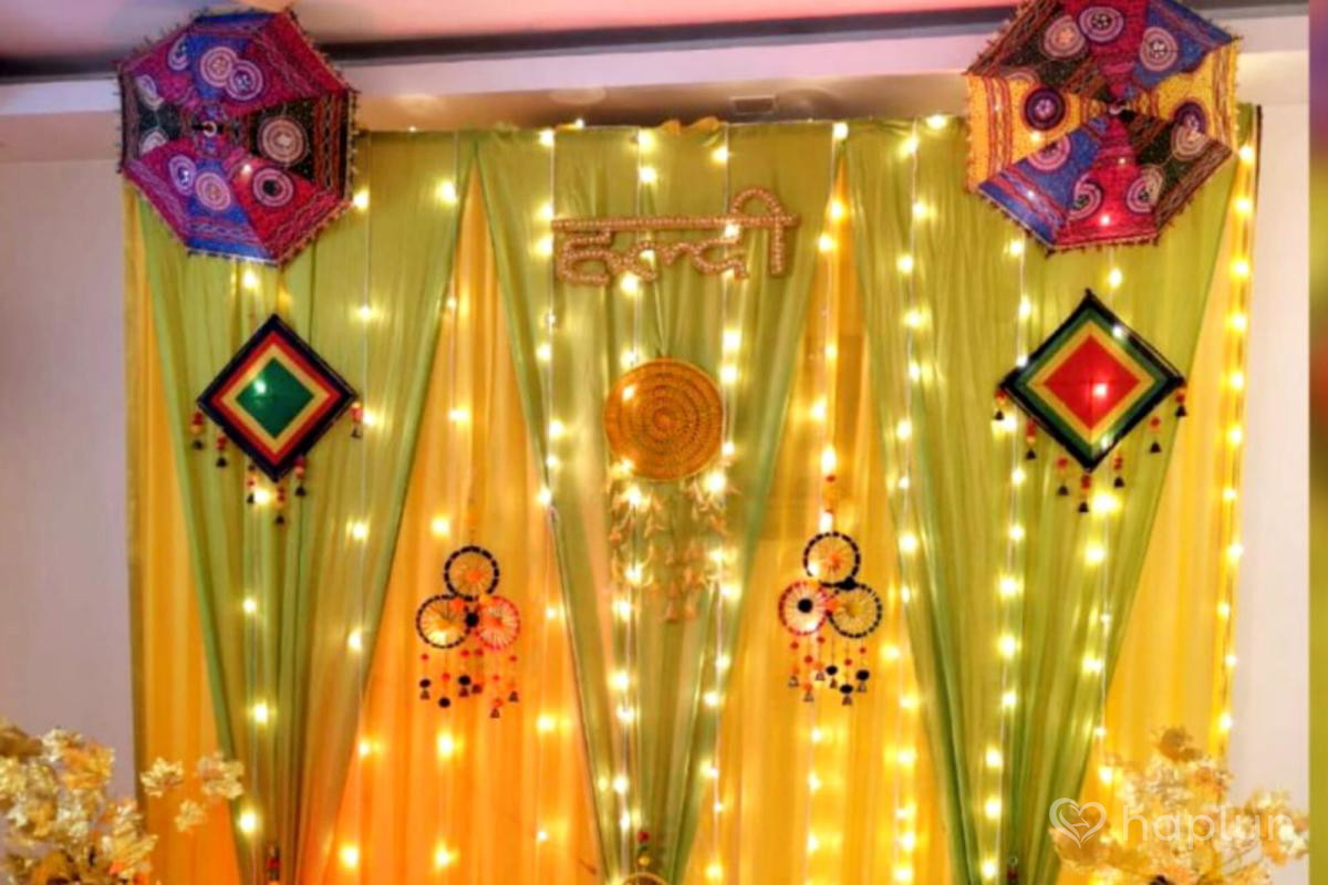 Traditional Haldi Decoration