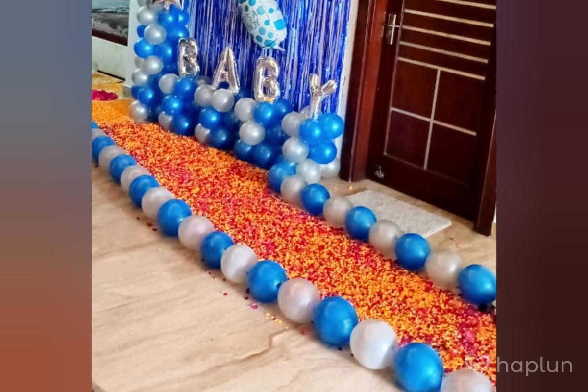 Baby Boy Welcome balloon Decor