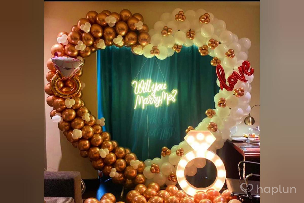 Marry Me Proposal Decoration