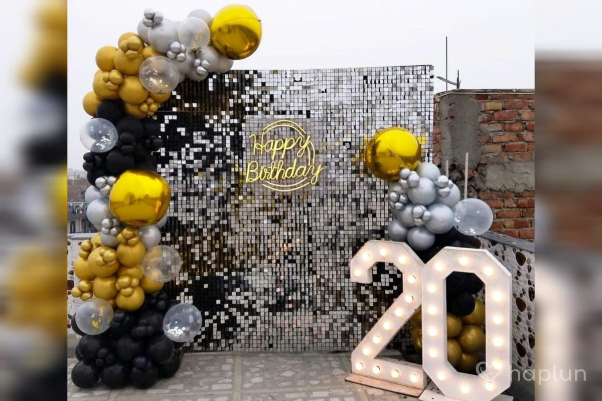 Sequin Sparkle Balloon Decoration