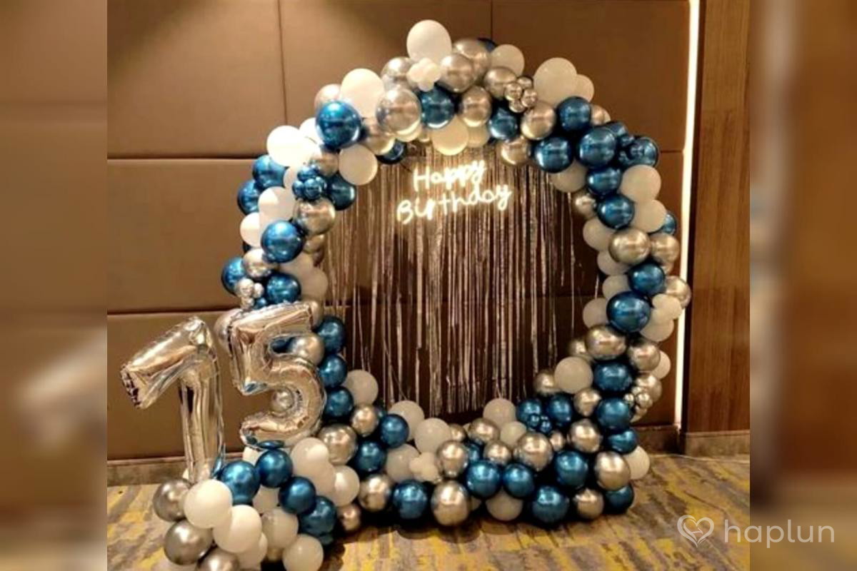 Galaxy Blue Birthday Party Decoration