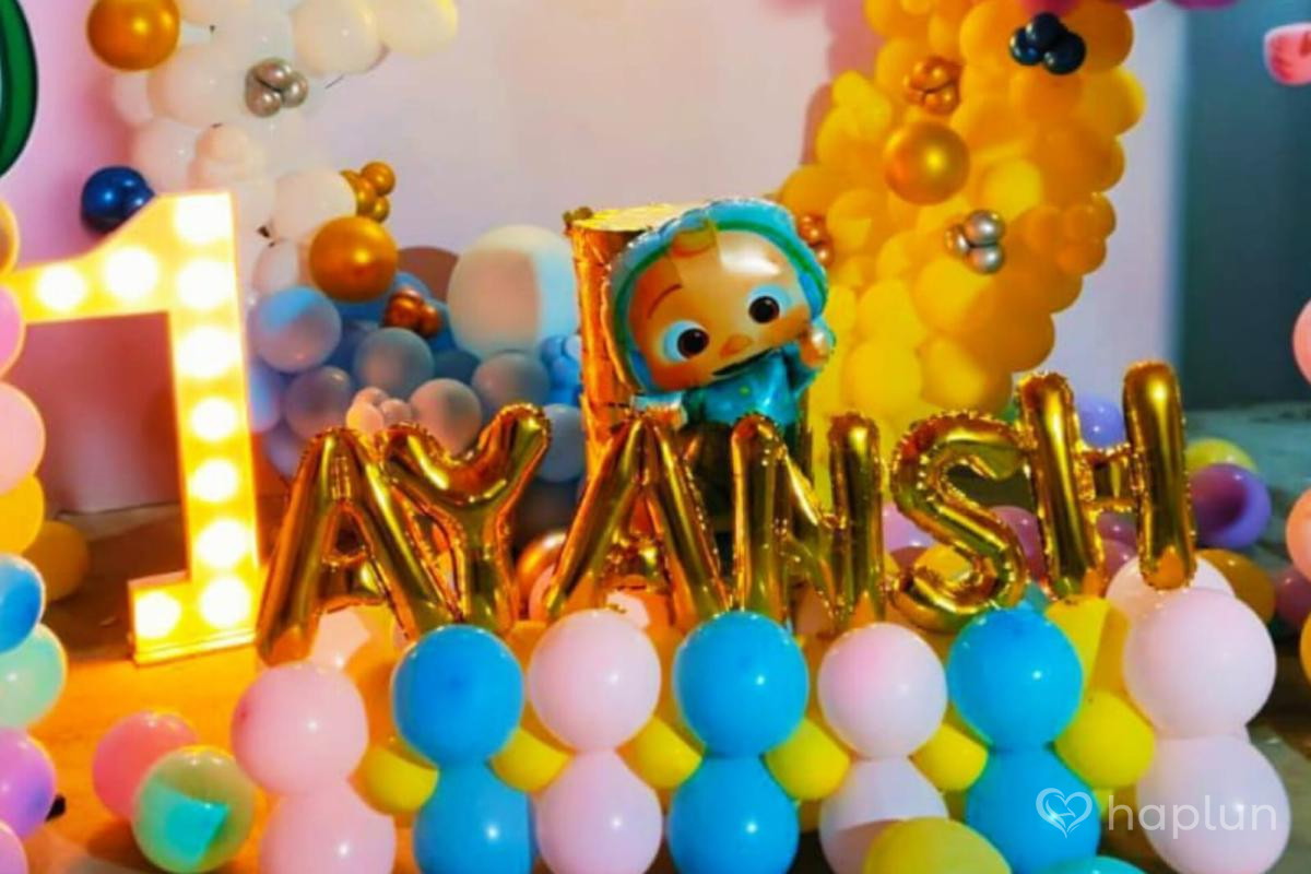 Cocomelon Theme Balloon Ring Backdrop