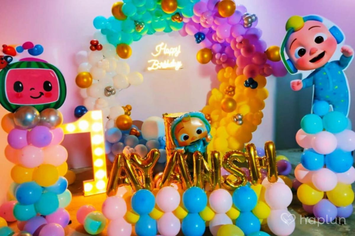 Cocomelon Theme Birthday Party Backdrop