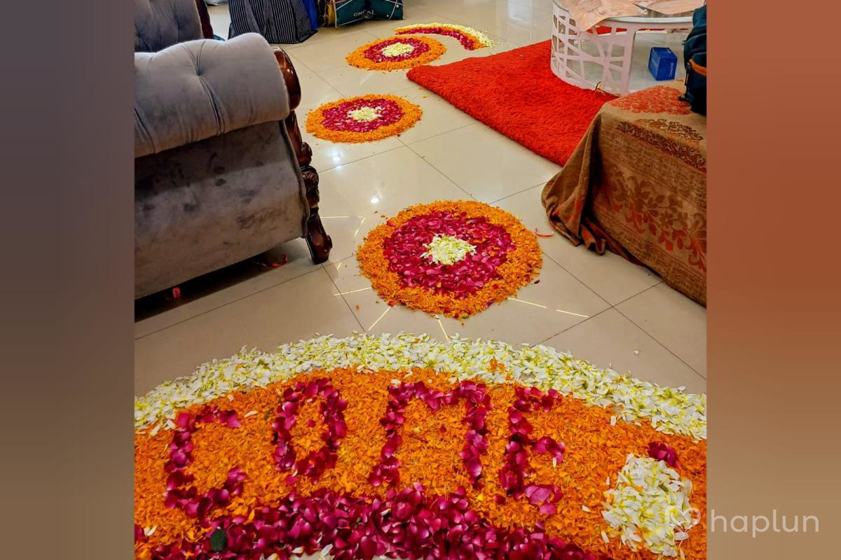 Flower Decoration For Twins baby Welcome