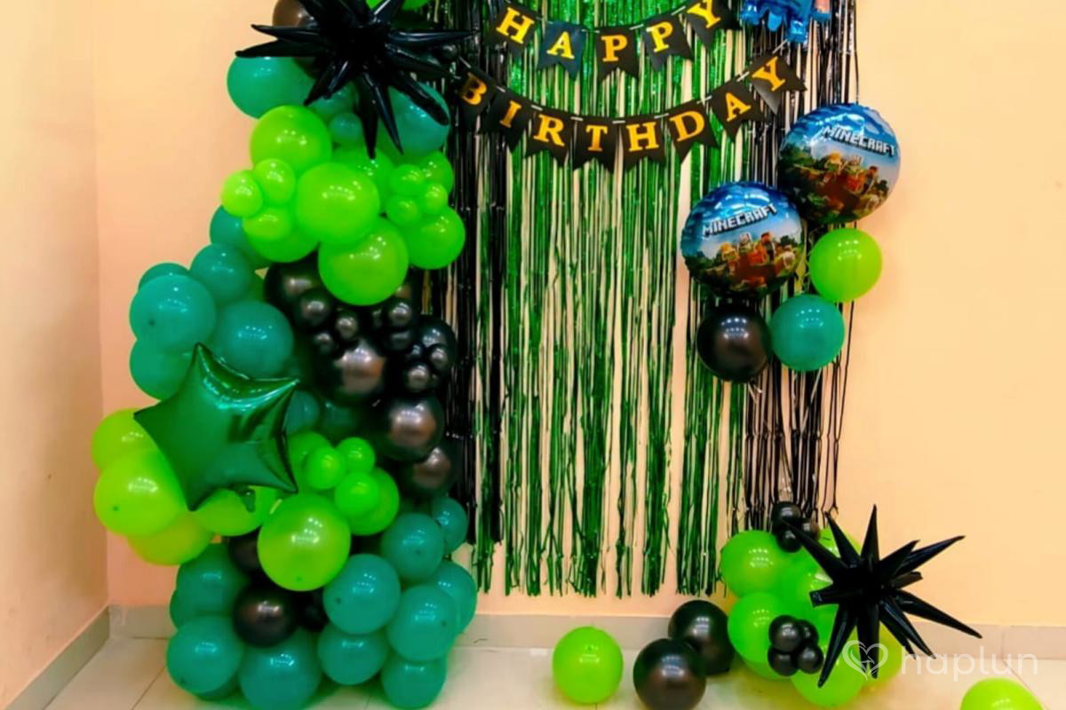 Minecraft Backdrop  Birthday Decoration