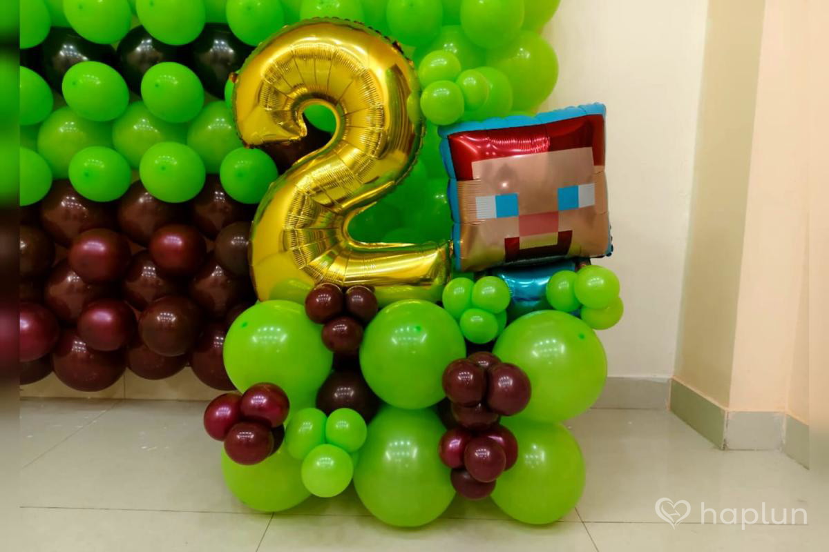 Minecraft Theme balloon Decoration