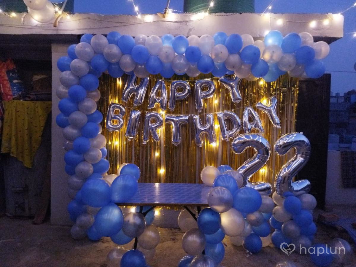 Garland Decor On Terrace