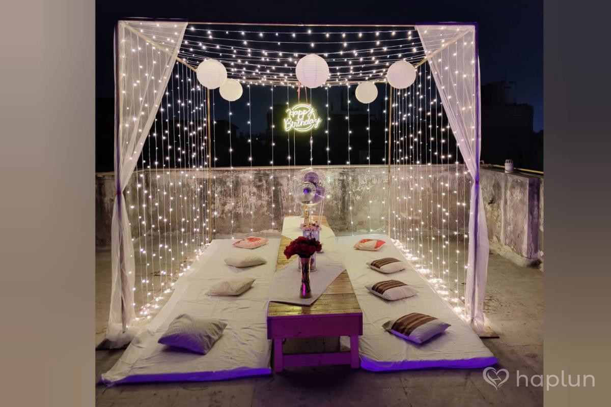 Terrace Seating party Decoration