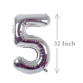 32inch Foil Number (Silver)