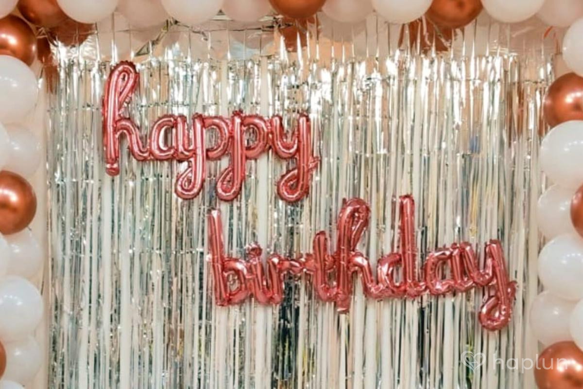 Rose Gold Arch Decoration for Borthday
