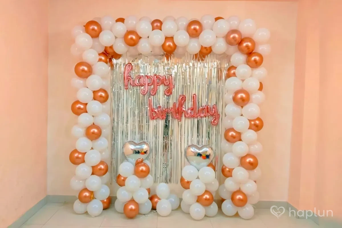 Rose Gold Balloon Arch Decoration