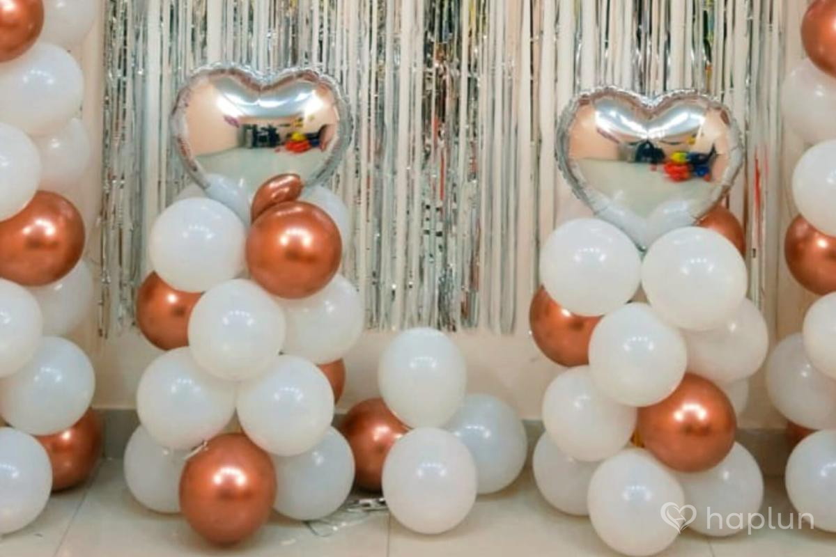 Rose Gold Balloon Garland Decoration