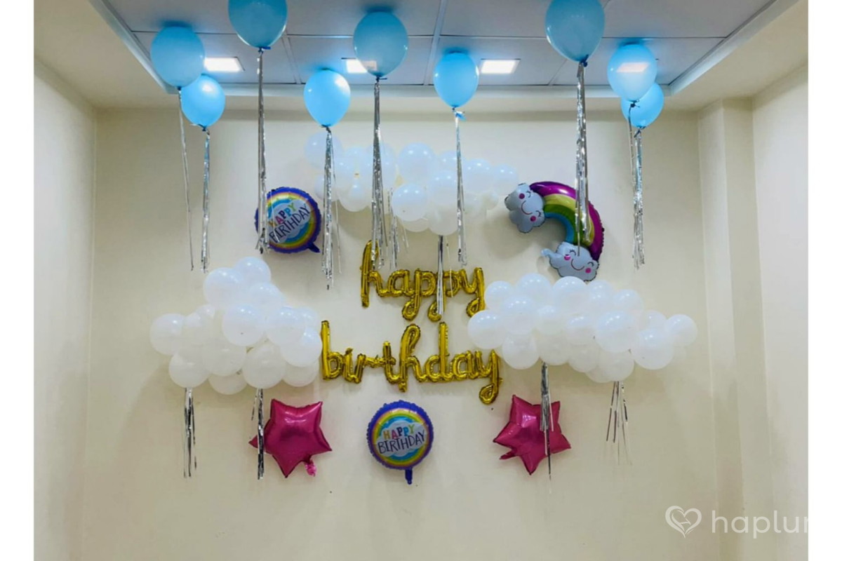 Cloudy Rainy Theme Decoration