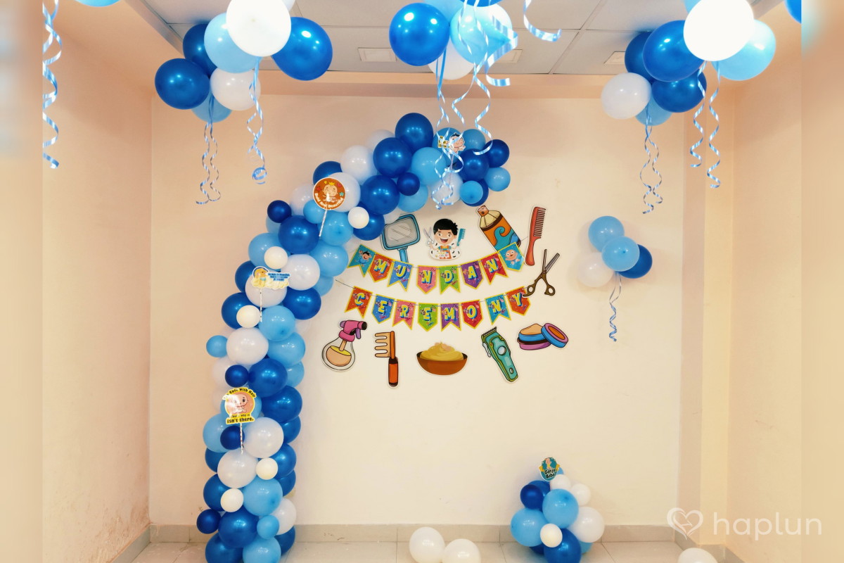 Mundan Ceremony Balloon Decor
