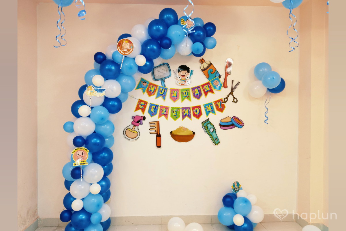Mundan Ceremony Balloon Decor for Boy