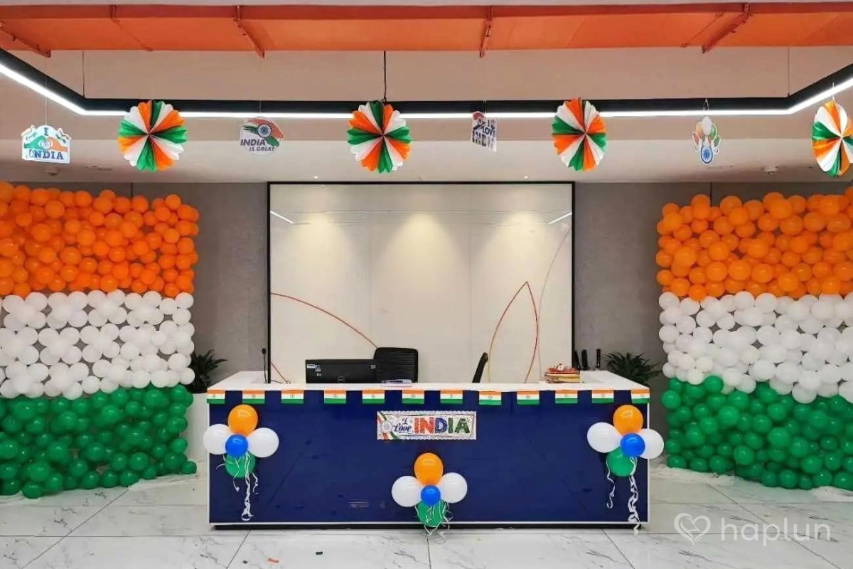 Tricolor Desh Bhakti Balloon Decor