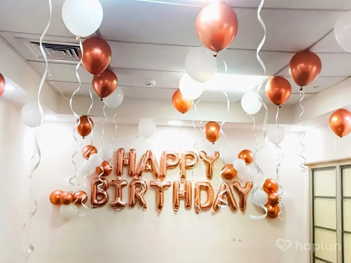Graceful Birthday Balloon Decor
