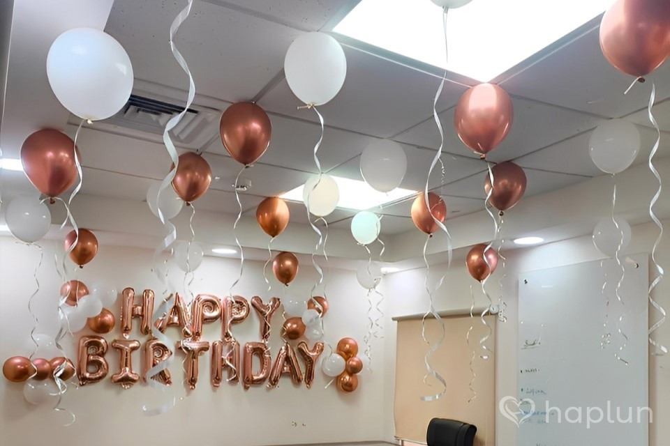 Graceful Birthday Balloon Decor