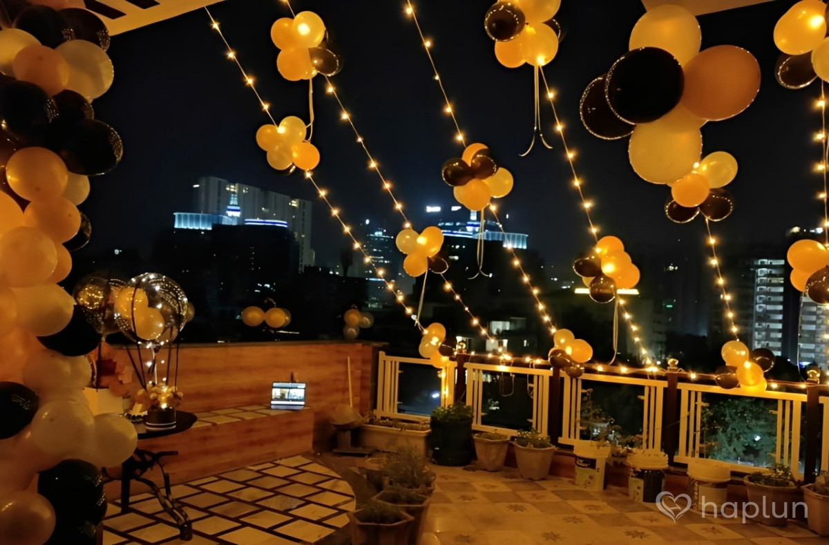 Terrace Birthday Decoration