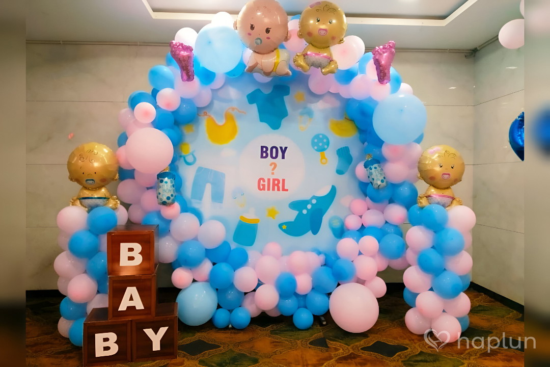 Baby Shower Flex Ring Setup