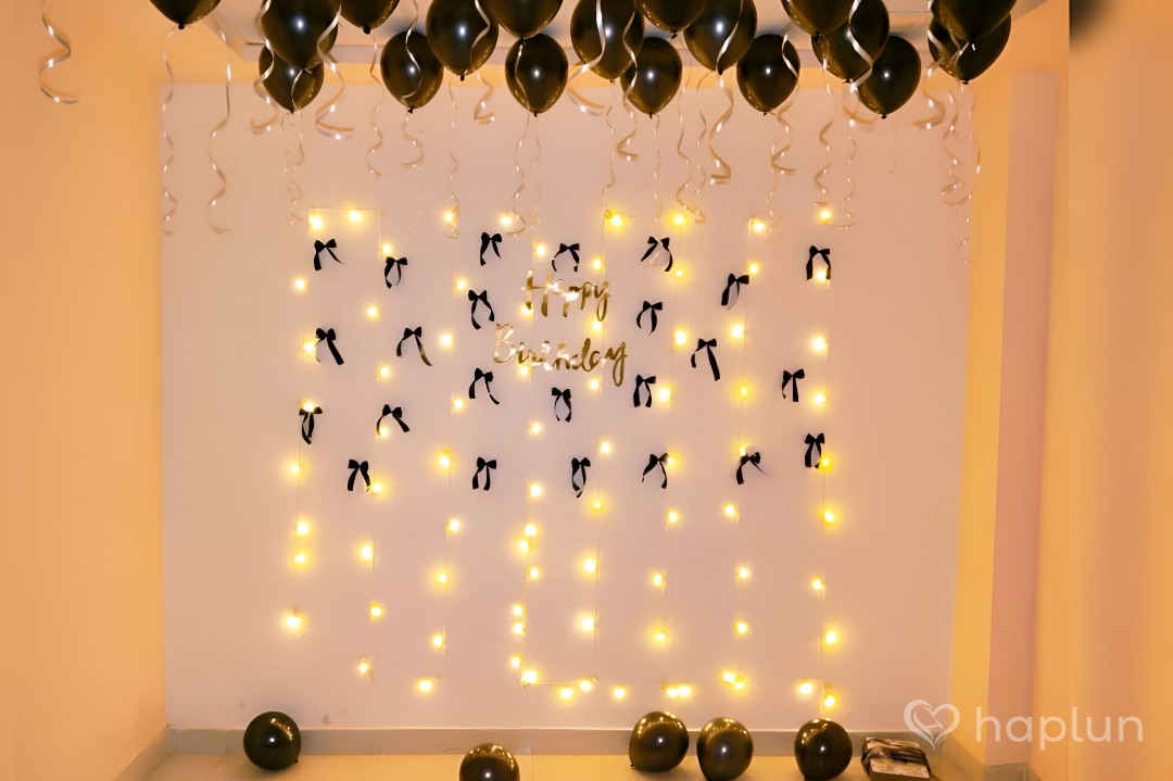 Birthday Black Balloon Decoration Ideas