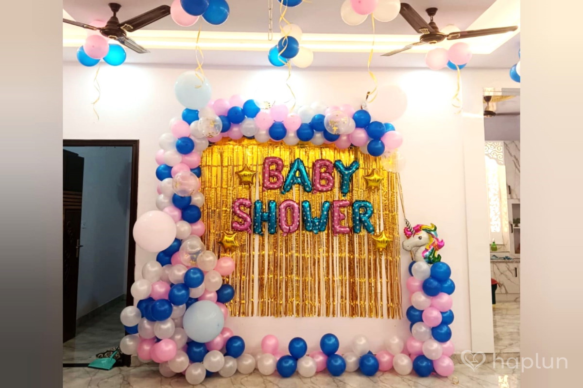 Sweet Pink and Blue Baby Shower Decoration