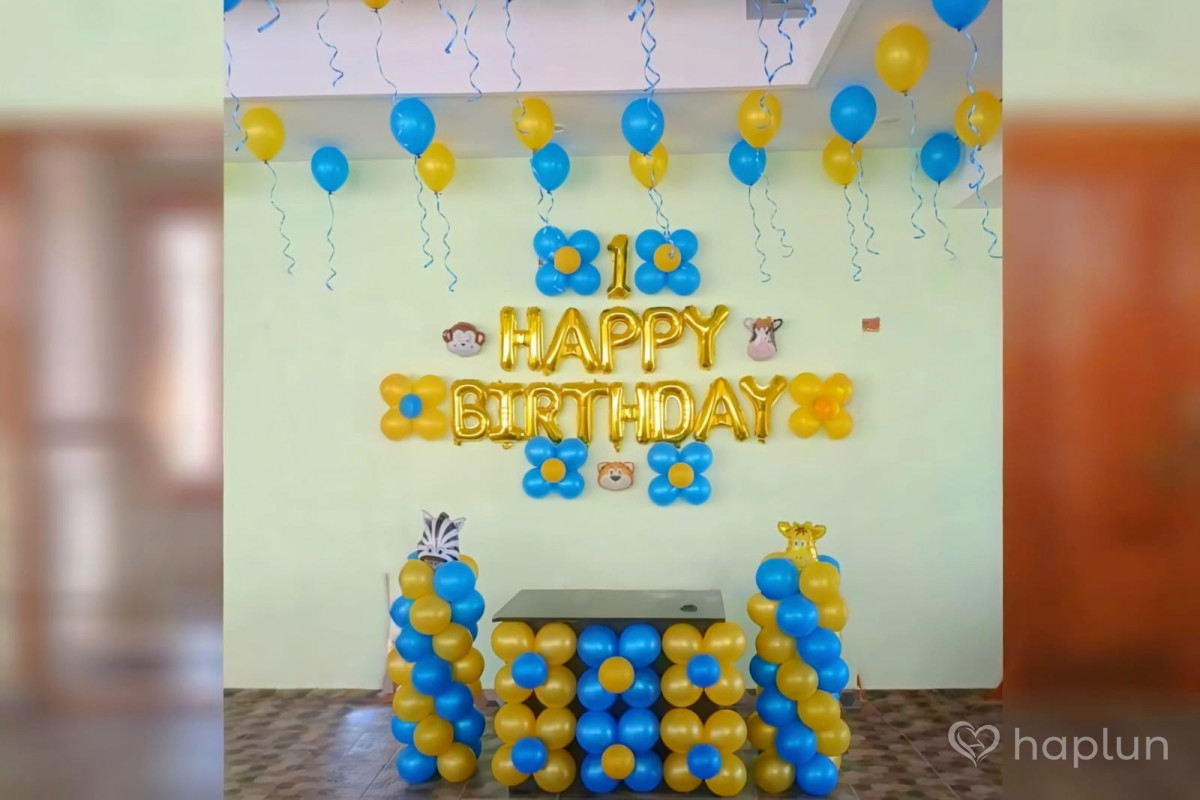 1st birthday party decor for baby boy