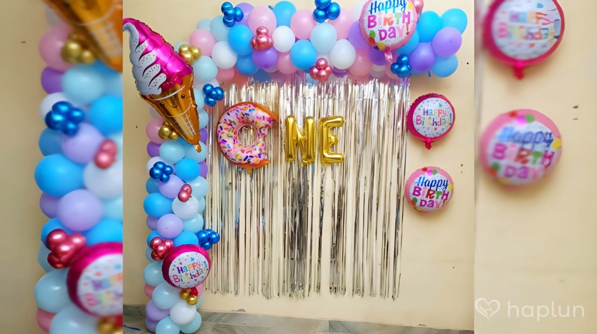 Donut Theme Birthday Decoration