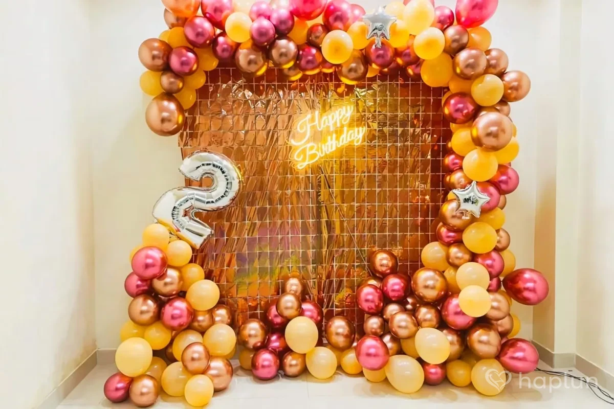 Rose-gold Sequin Curtains Decoration
