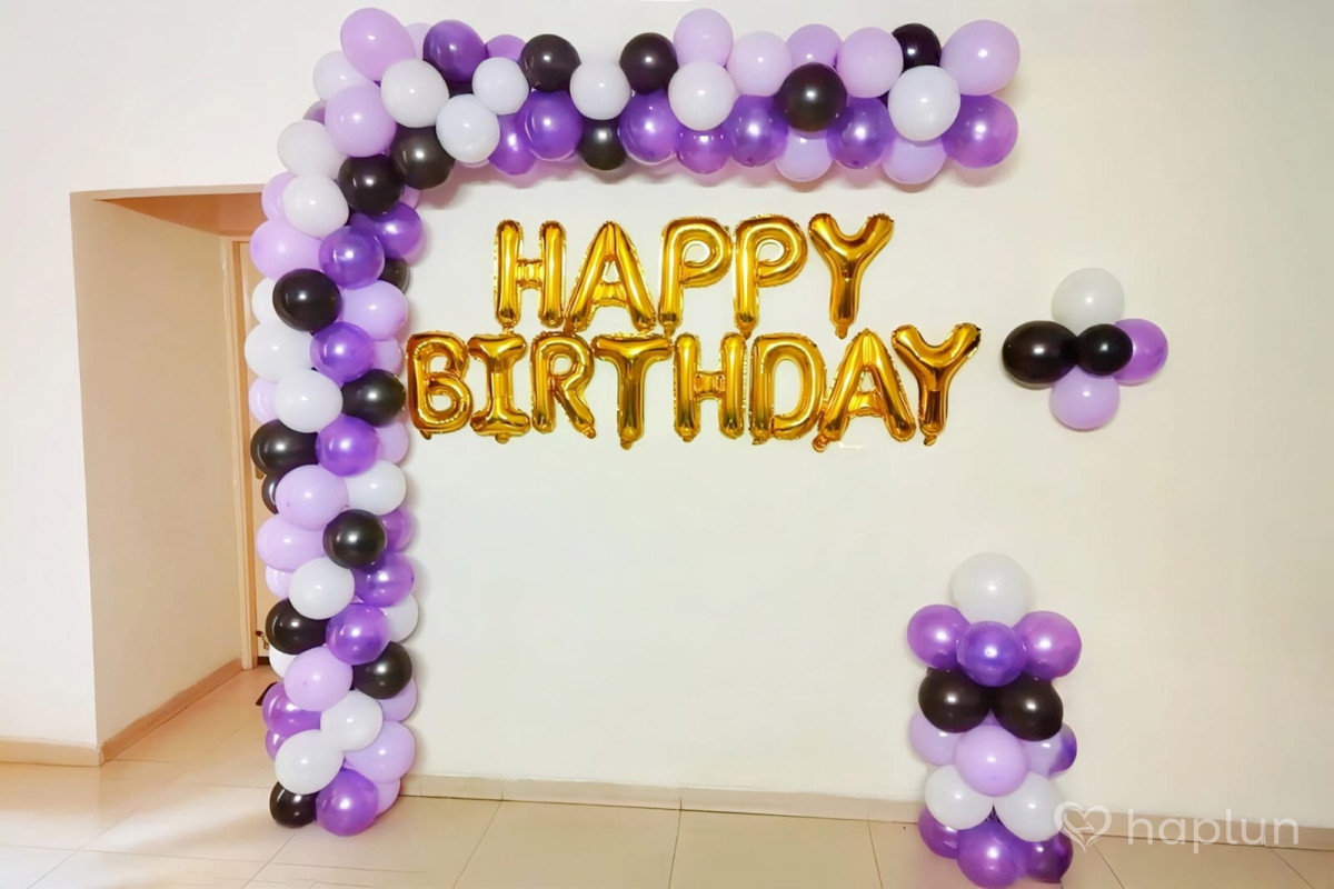 Simple birthday decoration ideas with balloons