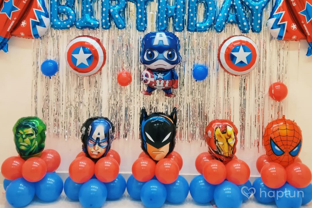 Superhero Birthday Theme Decoration