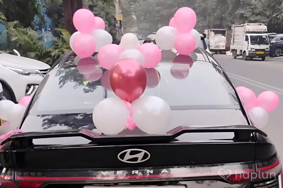 Baby Girl Welcome Surprise Decoration on Car