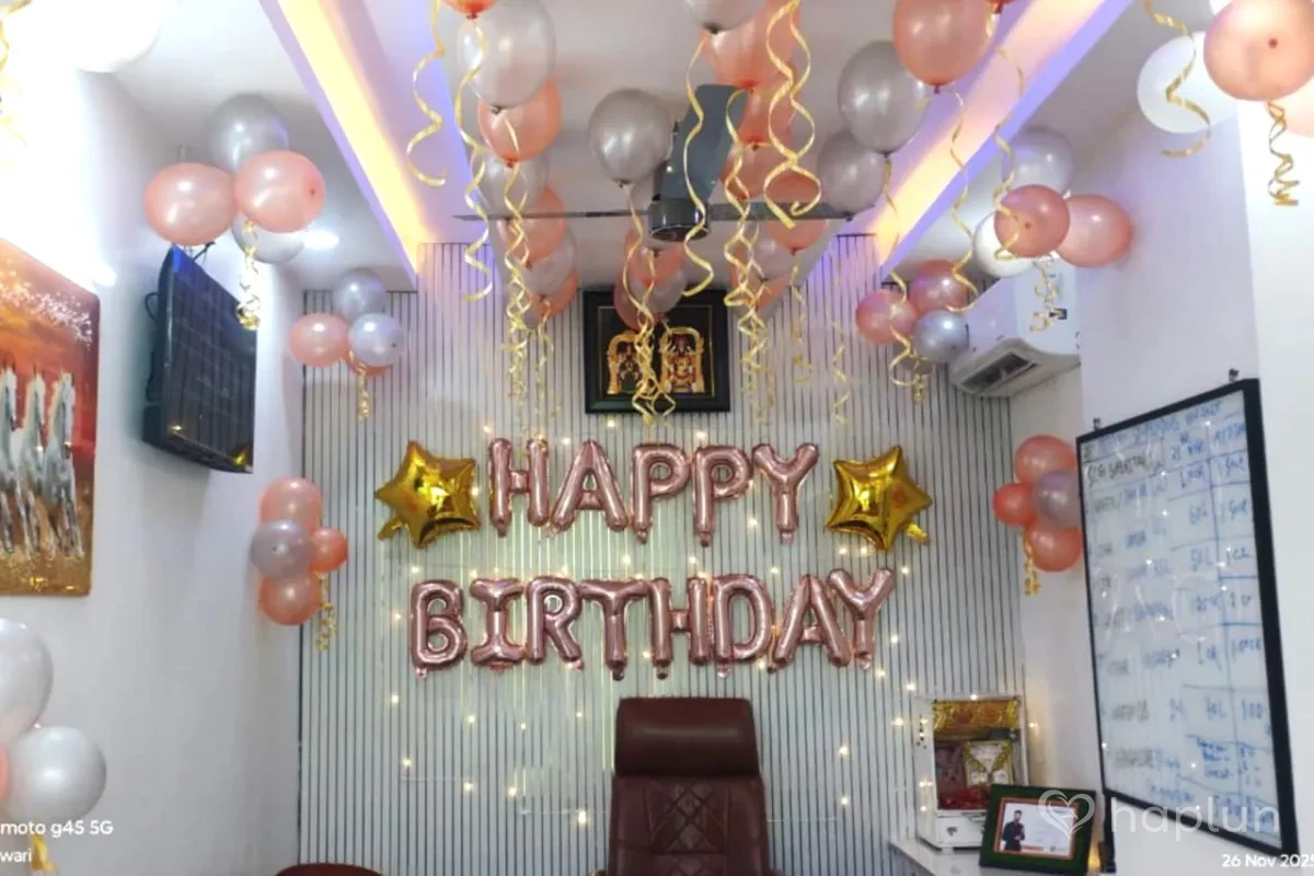 Classic Birthday Balloon Decoration