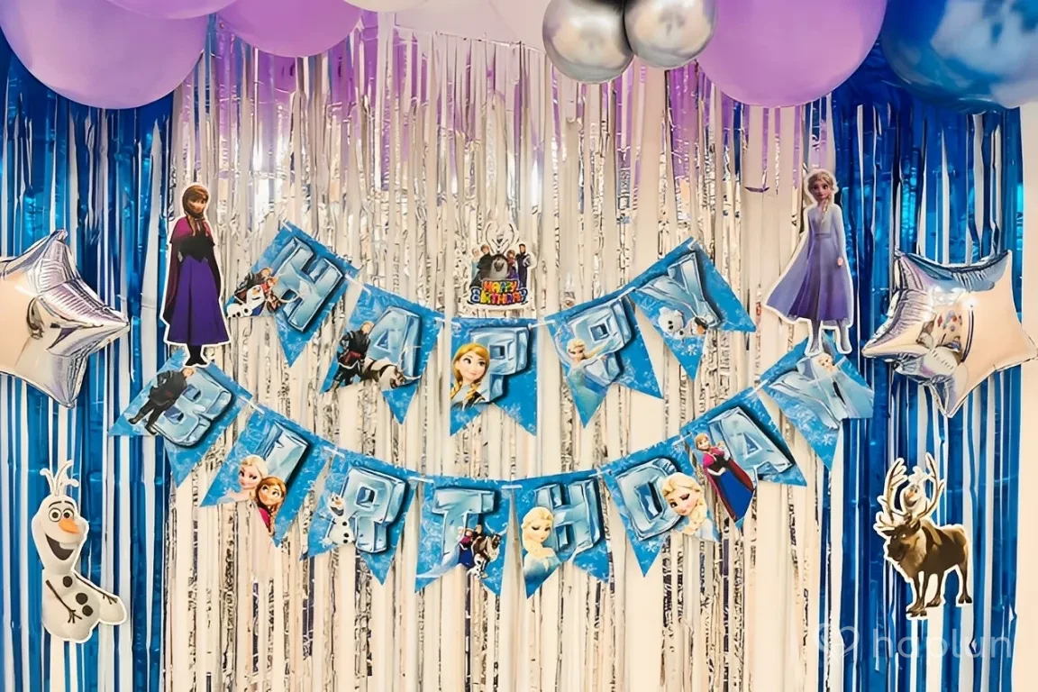Frozen Theme Decoration Setup