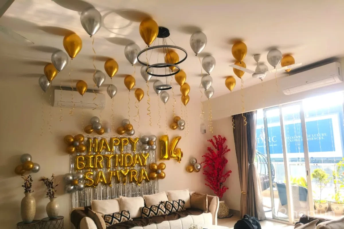Birthday Balloon Decor at Hall