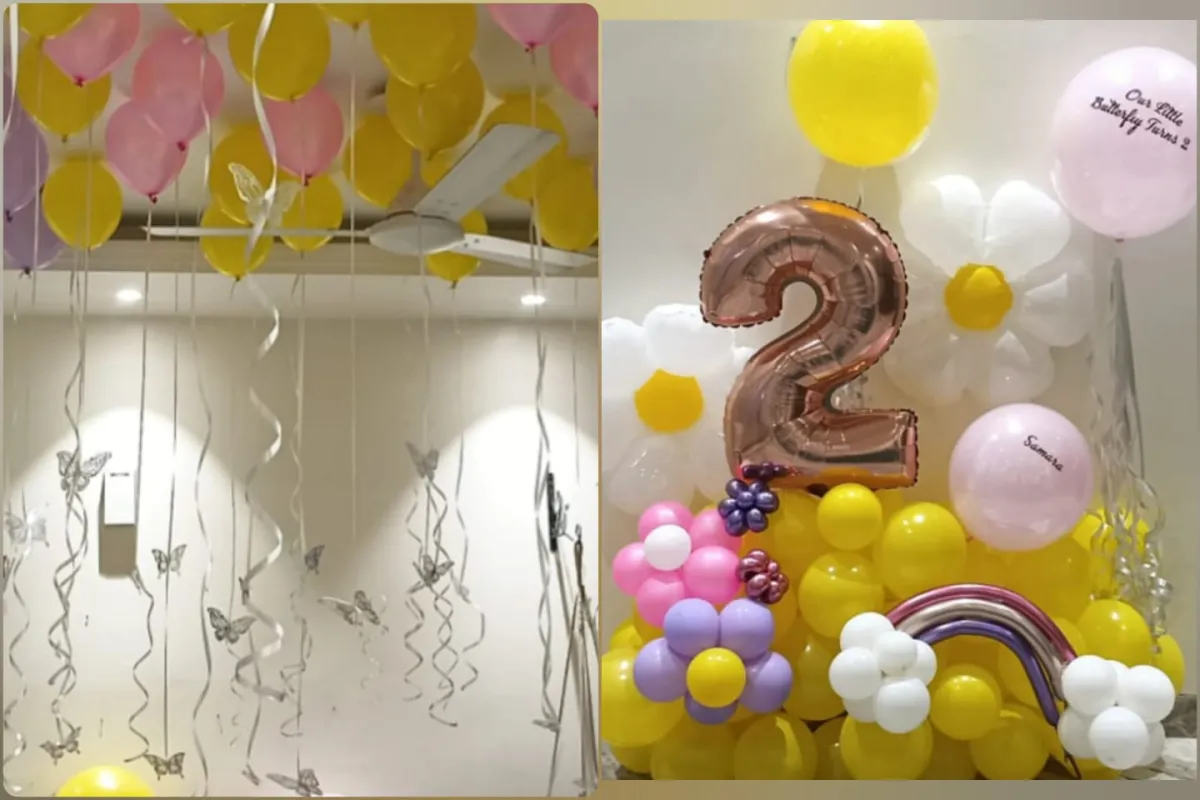 Birthday Flower Marquee Decoration