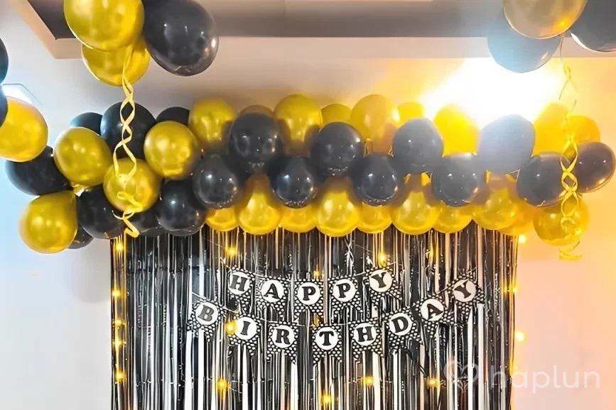 Black & Golden Birthday Party