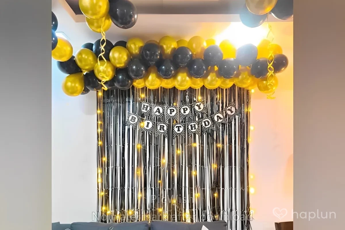 Black & Golden Birthday Party