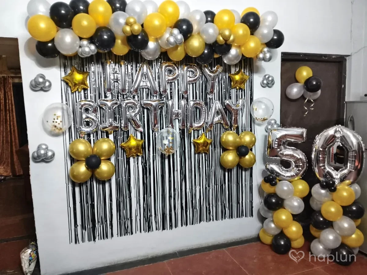Black Golden Special Birthday Decor