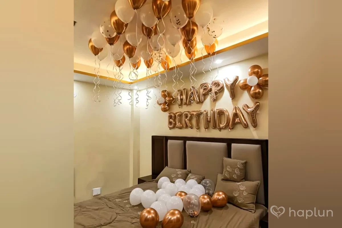 Chrome Balloon Birthday Decor