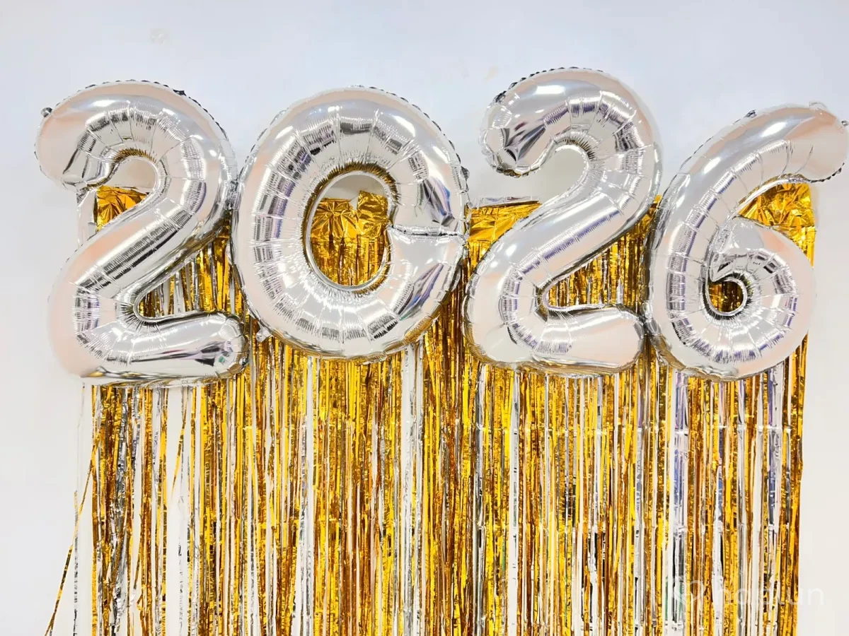 Happy New Year Balloon Decor